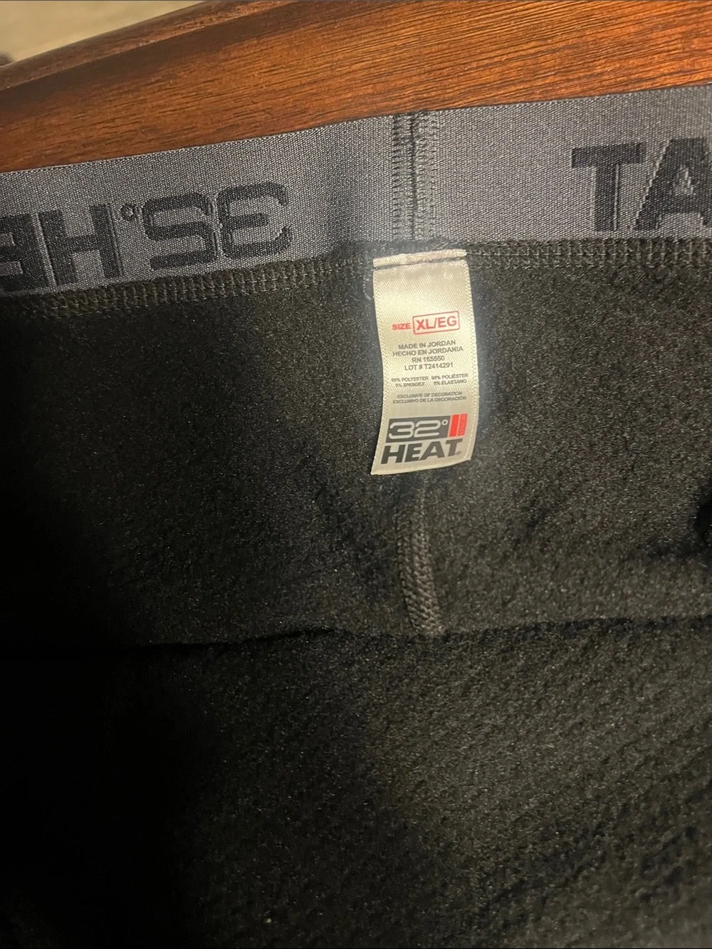 Item 80…32 Degrees Men's Black Thermal Long Johns base layer xl